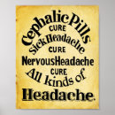 Search for headache posters Vintage