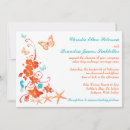 Search for blue orange white wedding invitations Floral