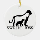 Search for lioness christmas tree decorations Big cats