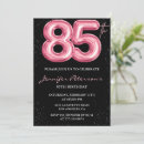 Search for eighty five birthday invitations 85th