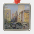Search for street in the snow christmas tree decorations Manhattan