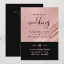 Search for faux rose gold foil invitations Geometric