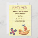 Search for map birthday invitations Skull