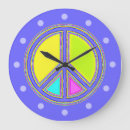 Search for peace sign clocks Flower power