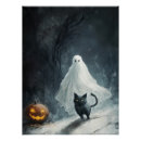 Search for black cat halloween posters Jack o lantern