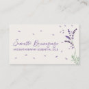 Search for essential oil business cards Lavender