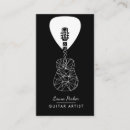 Search for music artist business cards Guitar