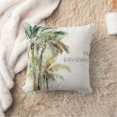 Search for palm tree cushions Watercolor