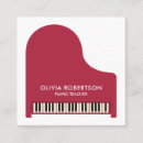 Search for pianist business cards Piano teacher