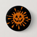 Search for pumpkin faces badges Orange