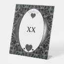 Search for black lace table table cards Black and white