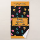 Search for black cat bath towels Pet