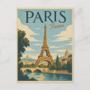 Search for eiffel tower paris france postcards Retro