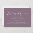 Search for purple rehearsal dinner invitations Modern