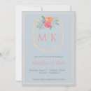 Search for watercolor crest wedding invitations Pink