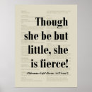 Search for shakespeare quotes posters She is fierce