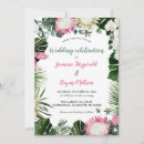 Search for tropical floral wedding invitations Chic