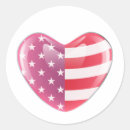 Search for heart shape flag stickers America