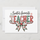 Search for teacher christmas cards Santa