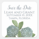 Search for blue hydrangeas wedding stickers Greenery