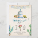 Search for three esta invitations Fiesta