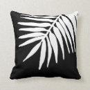 Search for black and white palm leaves cushions Jungle