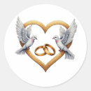 Search for lovebird wedding stickers Heart