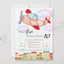 Search for vintage airplane invitations For kids