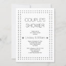 Search for black and white shower wedding invitations Contemporary
