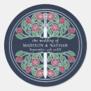 Search for blue and silver wedding stickers Elegant