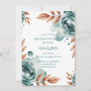 Search for teal and copper wedding invitations Newly weds