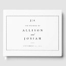 Search for classic wedding guest books Typography