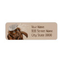 Search for chocolate lab return address labels Cute