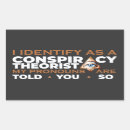Search for told stickers Conspiracy theorist