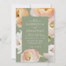 Search for sage green and peach wedding invitations Botanical