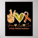 Search for multiple sclerosis ribbon posters Orange
