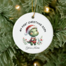 Search for dinosaur with santa christmas tree decorations For kids