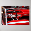 Search for vintage red car posters Chevy