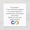 Search for autism business cards Neurodivergent