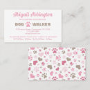 Search for dog paw print business cards Pink