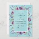 Search for blue and lavender wedding invitations Botanical