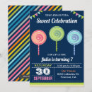Search for lollipop birthday invitations Candies