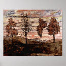 Search for egon schiele posters Four trees