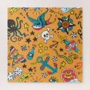 Search for flower skull puzzles Vintage