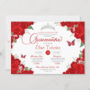 Search for quinceanera red silver Roses