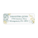 Search for gold lines return address labels Elegant
