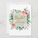 Search for elegant modern floral bridal shower invitations Flowers