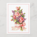 Search for violet floral postcards Vintage
