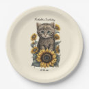 Search for cat birthday plates Kitten
