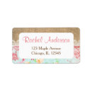 Search for rustic burlap return address labels Shabby